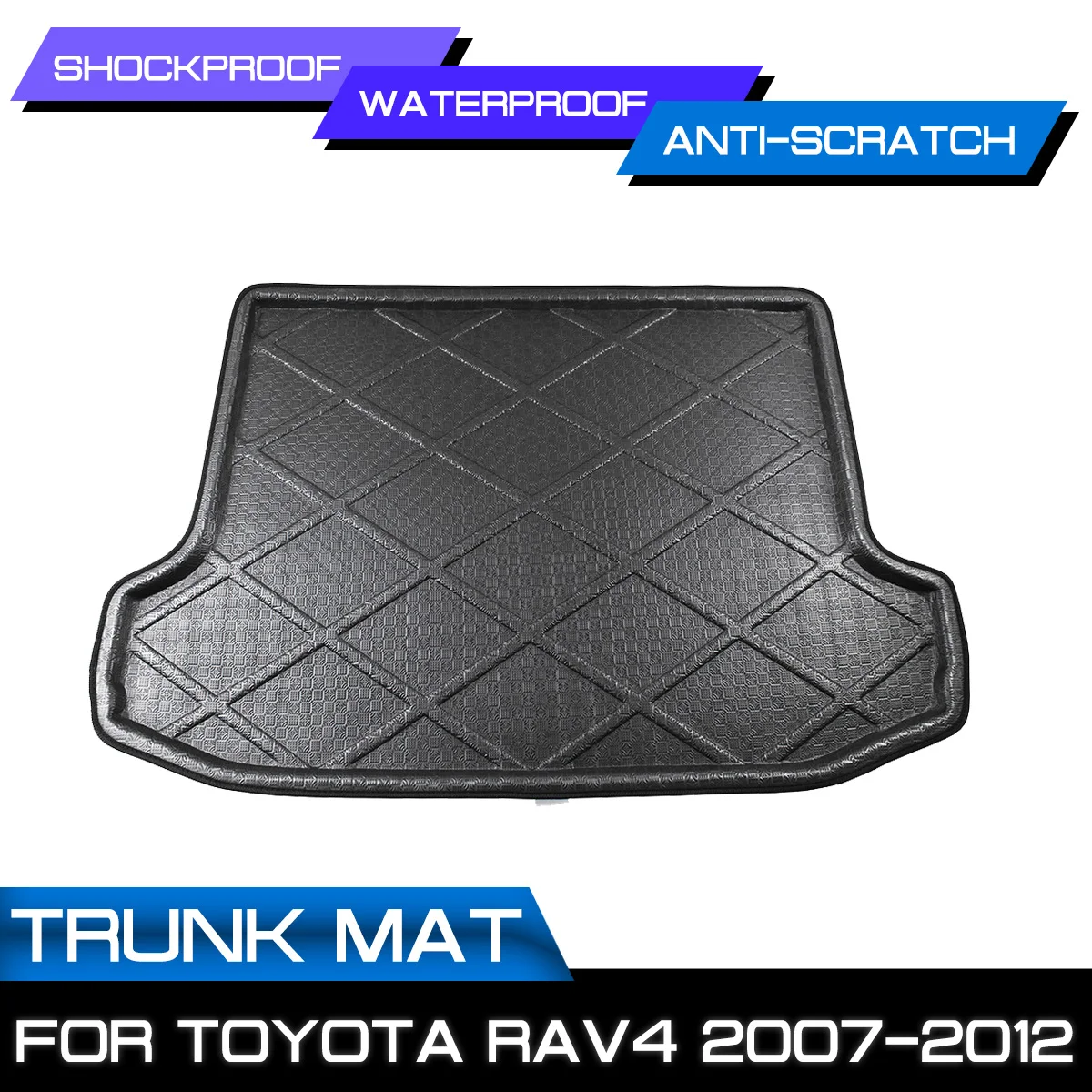 Автомобильный коврик ковер для Toyota RAV4 2007 2008 2009 2010 2011 2012 Защита заднего багажника от грязи 4