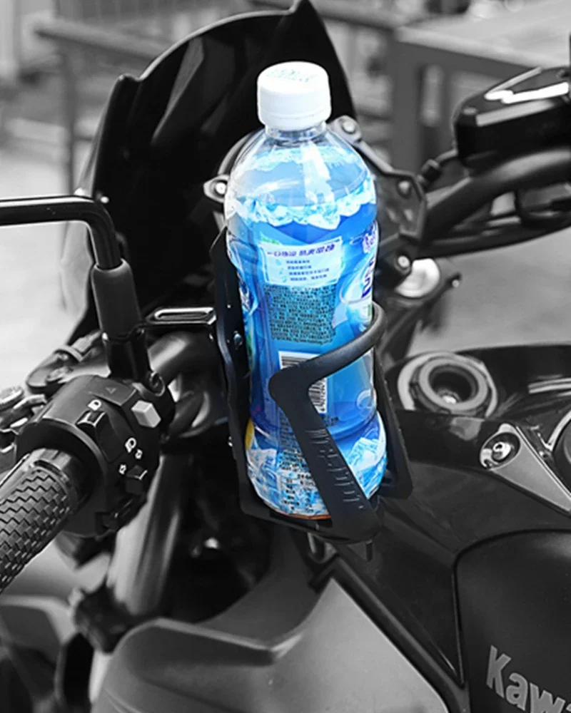 Универсальный держатель для мотоциклетной бутылки, Пластиковый Портативный Держатель для стакана воды для верховой езды, Крепление с кронштейном, Велосипедный держатель для напитков на открытом воздухе 4