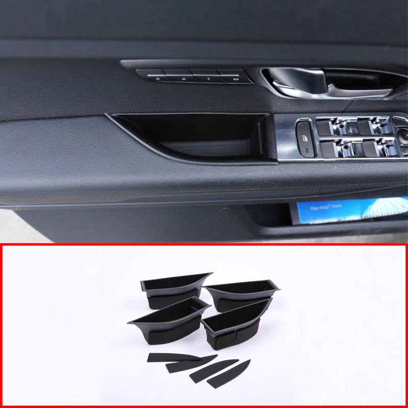 Автомобильный подлокотник для стайлинга, Дверной ящик для хранения, контейнер для перчаток, держатель лотка, Аксессуары для Land Rover Range Rover Evoque 2016-2018 0