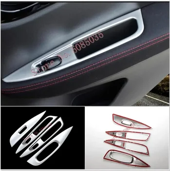 ABS хромированная отделка кнопка внутреннего окна автомобиля, декоративная крышка подлокотника для Nissan Qashqai j11, Аксессуары для стайлинга автомобилей 2018 2016 2017