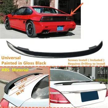 Для 84-1988 Pontiac Fiero ABS Пластиковый спойлер Универсальный багажник Седан Заднее Крыло Обвес Аксессуары