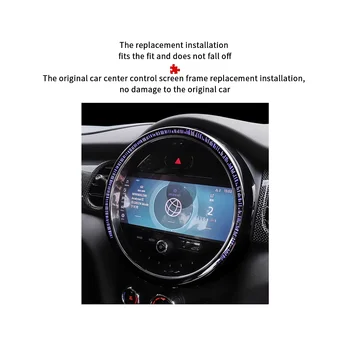 Для MINI Cooper F55 F56 Экран центральной консоли Декоративная рамка для Mini F57 Крышка центрального управления автомобилем 2014-2022 8,8 дюйма