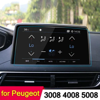 Защитная пленка из закаленного стекла, защитная наклейка для экрана Peugeot 3008 5008 GT 2017 2018 2019 Автомобильные аксессуары для GPS-навигации