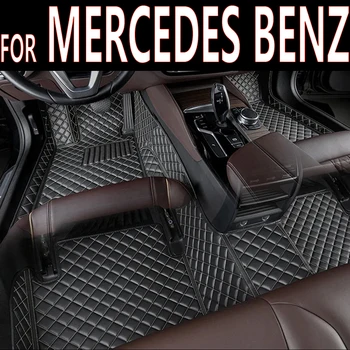 Кожаные Автомобильные Коврики Для MERCEDES BENZ A-Class W169 W176 A45 AMG A-Class A170 W245 W246 B-Class C coupe Автомобильные Аксессуары