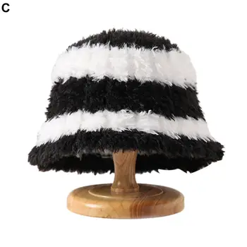 Модная Шляпа-Тазик, Модная Стильная Плюшевая Шляпа для Женщин, Теплый Универсальный Утолщенный Дизайн для Осенне-Зимней Шляпы в стиле Купола