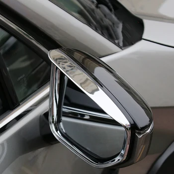 Рамка Зеркала Заднего Вида Автомобиля Дождезащитный Козырек Хромированная Отделка для Lexus Ux UX260h UX200 2019 2020 2021 Внешние Аксессуары Auto