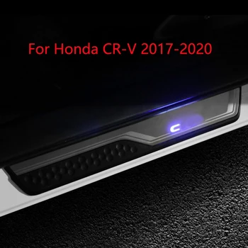 Светодиодные Накладки На Пороги Из Нержавеющей Стали Для Honda CR-V CRV 017-2021 Светящийся Протектор Порога Автомобиля Для Стайлинга автомобилей