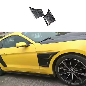 Тюнинг автомобиля Карбоновое волокно Боковой Бампер Переднее Крыло Вентиляционные Отверстия для Ford Mustang 2015-2022