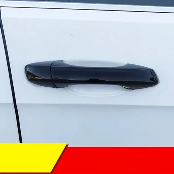 Черная Хромированная крышка ручки боковой двери автомобиля для Volkswagen VW GOLF 7 MK7 2013-2018 2019 Отделка Наклейка Для укладки Автозапчастей И аксессуаров