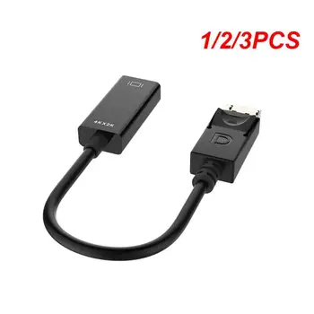 1/2 / 3ШТ кабель для передачи данных, совместимый с HDMI, DisplayPort small shell кабель для передачи видео, совместимый с DP на HDMI, 4K 60 Гц
