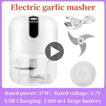100/250 мл Мини-электрическая машинка для измельчения чеснока, измельчитель имбиря, машинка для измельчения пищевых продуктов, измельчитель овощей Чили, зарядка через USB