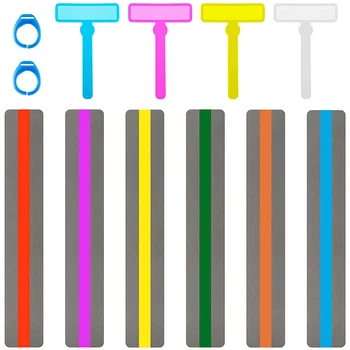 12 Штук Красочных Инструментов для Чтения для Детей Инструменты для СДВГ Инструменты Для Дислексии Направляющие Полоски Для Чтения Инструмент для Скорочтения