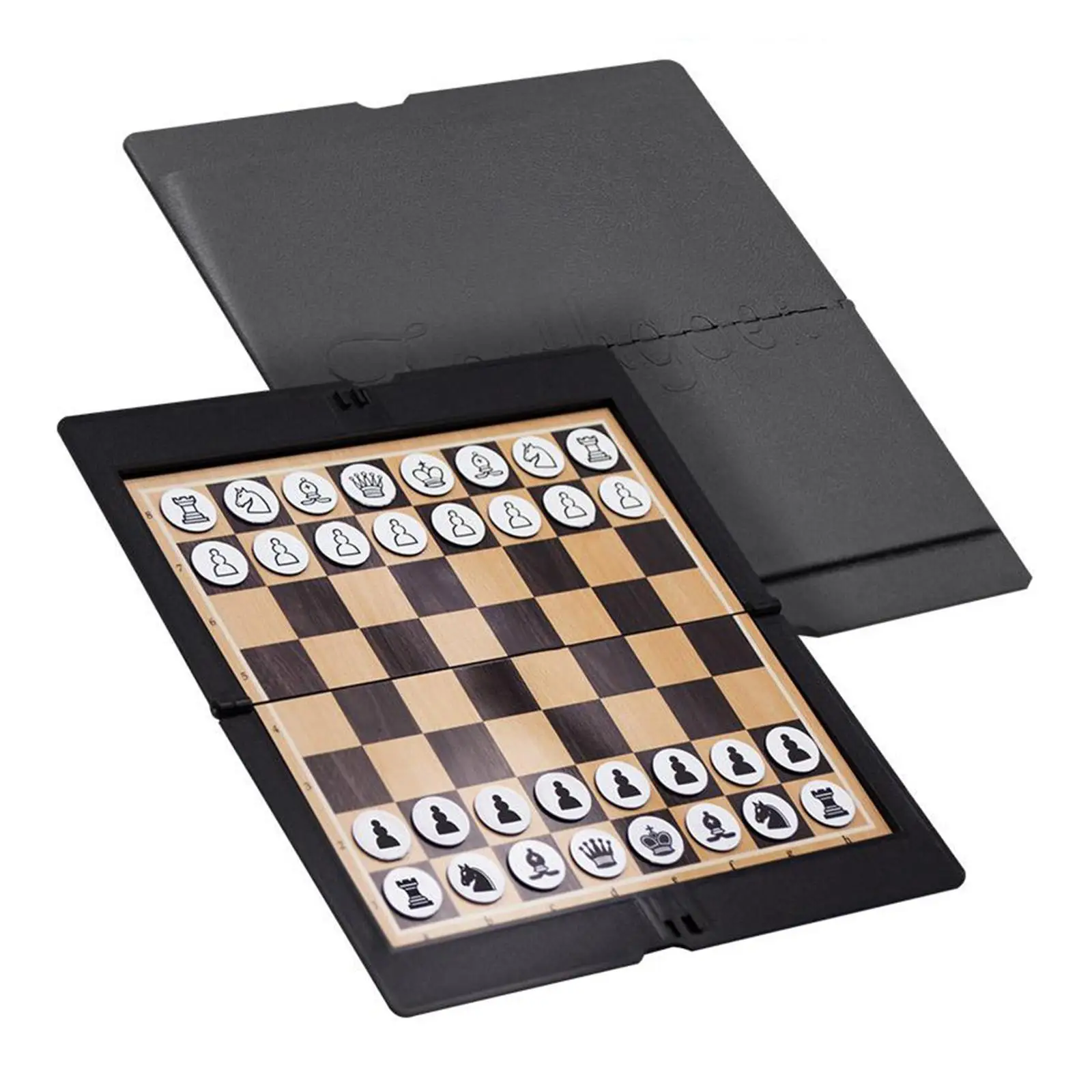 Складной шахматный набор для мини-турниров, портативный карманный кошелек для игры в шахматы 0