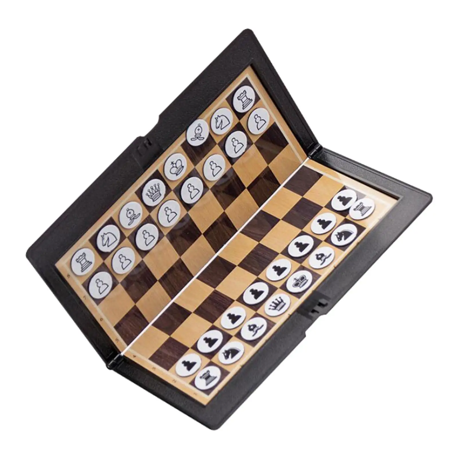 Складной шахматный набор для мини-турниров, портативный карманный кошелек для игры в шахматы 2
