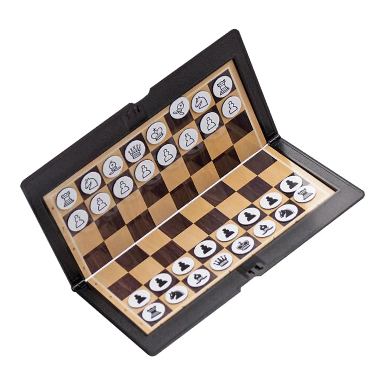 Складной шахматный набор для мини-турниров, портативный карманный кошелек для игры в шахматы 3
