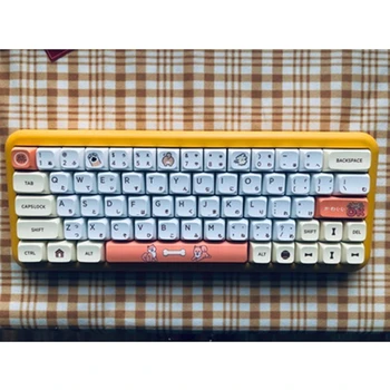 139 клавиш PBT Keycap QX Сублимационный колпачок для механической клавиатуры