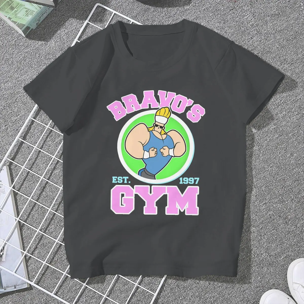 Женская одежда Bravo's Gym с графическим рисунком, футболка с аниме 