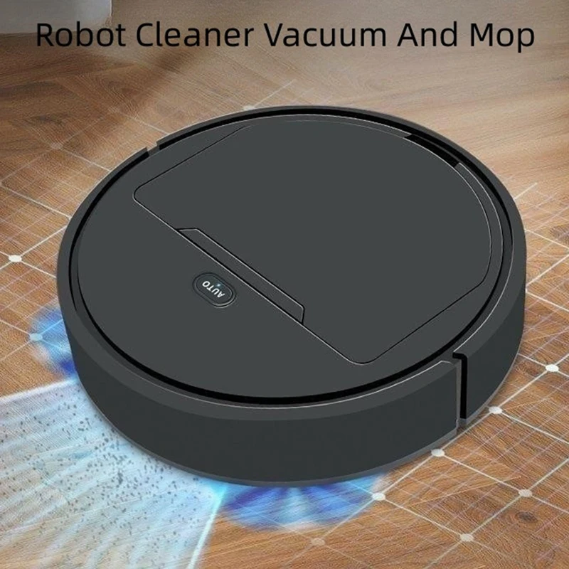 1 комплект Робота-подметальщика, автоматический пылесос, поглощающий пыль с черного пола, 3 В 1, зарядка через USB, робот с низким уровнем шума 40 дБ 4
