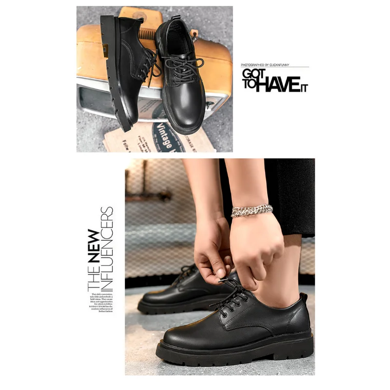Обувь для костюма Мужская Черная Модная обувь в деловом стиле Мужская обувь Повседневная Кожаная обувь Мужские Ботинки Martin Британские Мужские Свадебные туфли Sh 3