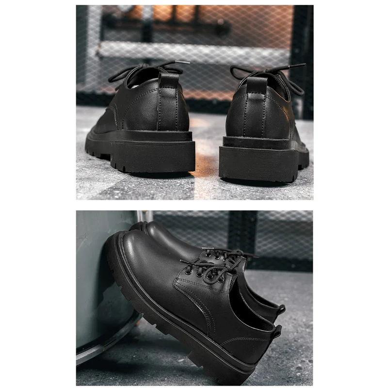 Обувь для костюма Мужская Черная Модная обувь в деловом стиле Мужская обувь Повседневная Кожаная обувь Мужские Ботинки Martin Британские Мужские Свадебные туфли Sh 4