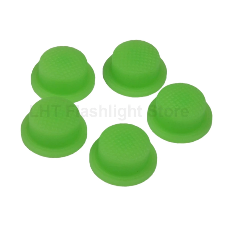 12 мм (D) x 7,5 мм (H) Светящиеся в темноте Зеленые Силиконовые крышки Багажника, водонепроницаемая крышка Кнопки переключения (5 ШТ.) 0
