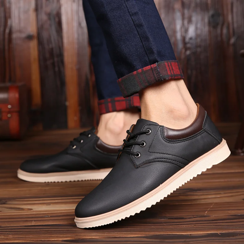 Мужская повседневная обувь из натуральной кожи для мужчин 2023 года, удобная мужская обувь на плоской подошве, модные кроссовки для мужчин, оксфордские туфли 1