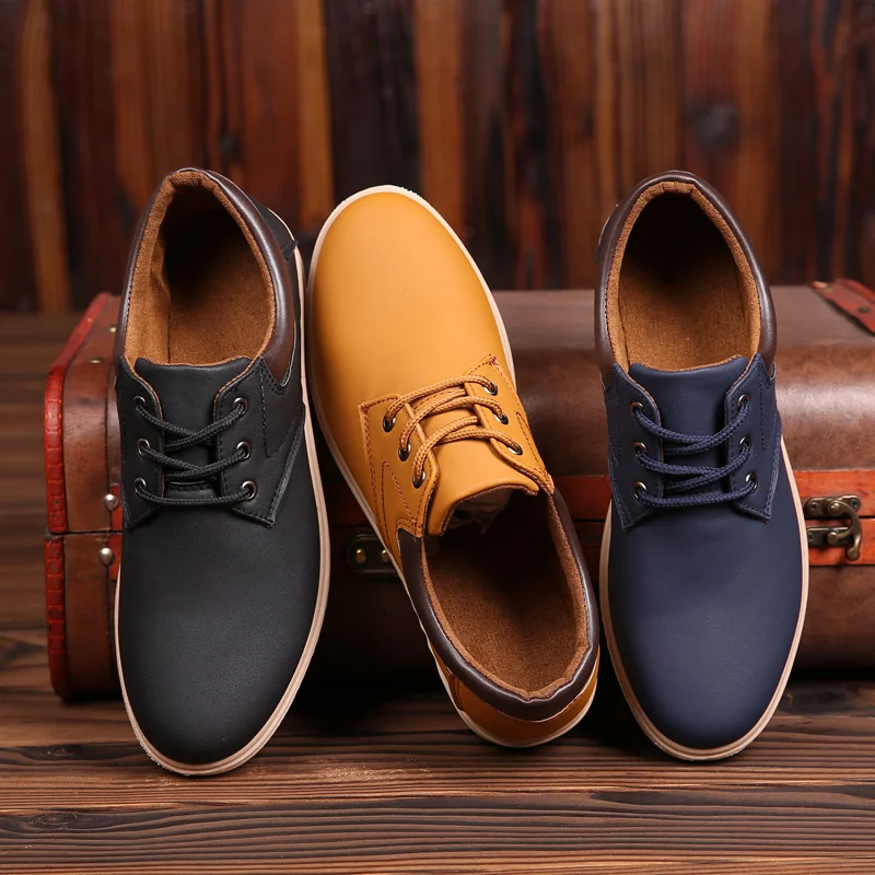Мужская повседневная обувь из натуральной кожи для мужчин 2023 года, удобная мужская обувь на плоской подошве, модные кроссовки для мужчин, оксфордские туфли 3