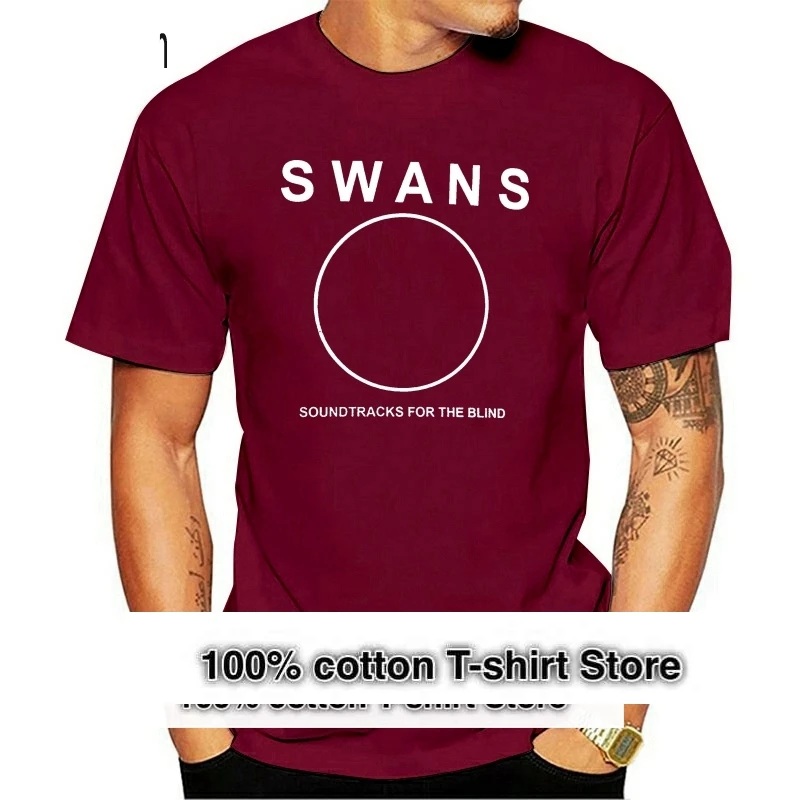 Новая популярная рок-группа Swans Band Legend Мужская черная футболка Размер S-3XL 0