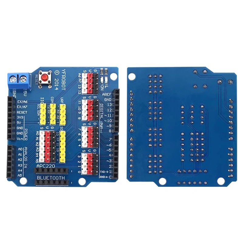 Плата расширения V5 Sensor Shield Щит Для Arduino UNO R3 V5.0 Электронный Модуль Sensor Shield плата расширения V5 2