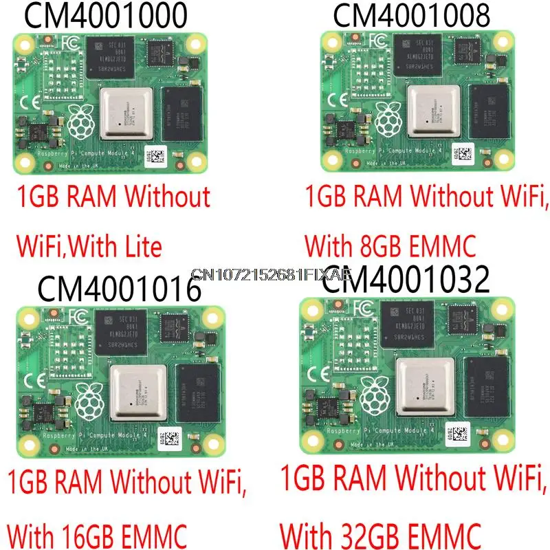 Вычислительный модуль Raspberry Pi 4 1GB CM4 WiFi eMMC CM4101000 CM4101008 CM4101016 CM4101032 CM4001000 CM4001008 CM4001016 CM4001032 3