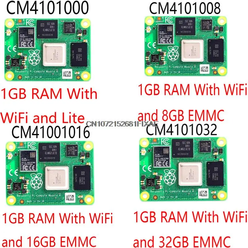 Вычислительный модуль Raspberry Pi 4 1GB CM4 WiFi eMMC CM4101000 CM4101008 CM4101016 CM4101032 CM4001000 CM4001008 CM4001016 CM4001032 4