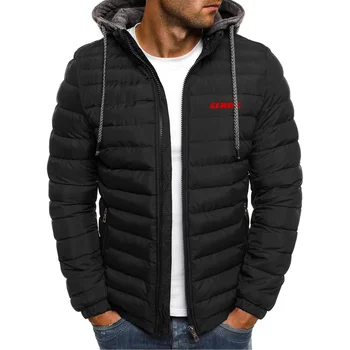 2023 Новые мужские зимние утепленные куртки на молнии с принтом CLAAS, Хлопчатобумажная теплая Повседневная Удобная толстовка, модные толстовки, пальто
