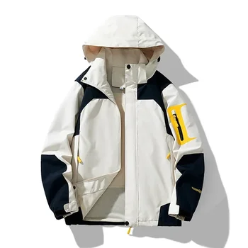 2023, однотонные Мужские спортивные куртки, повседневная Мужская Женская ветровка, пальто с капюшоном, Модная Мужская Армейская дышащая Тактическая куртка, одежда