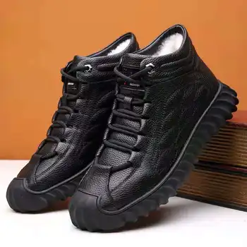 2023 Походные ботинки Мужские Водонепроницаемые треккинговые ботинки с высоким берцем Кожаные мужские уличные ботинки для мужчин, большие размеры, новые поступления уличной обуви