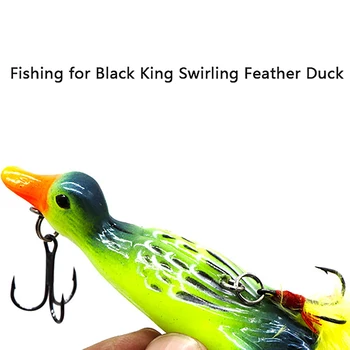 59 мм 14 г Плавающие 3D приманки для ловли утки-самоубийцы для окуня и щуки Реалистичные приманки Whopper Воблеры Pesca