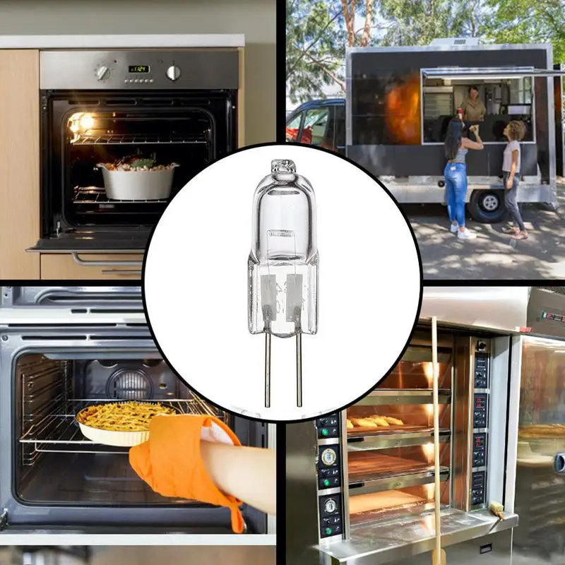 Кухонный прибор, галогенная лампа, ночник для кухонной духовки, лампочки с 4 мм контактами, термостойкая лампа для духовки для дома 5