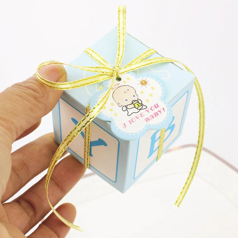 50ШТ Коробка конфет для вечеринки в честь дня рождения, Свадебное украшение дома, Детская подарочная коробка, Поделки для девочек и мальчиков, принадлежности для детского душа 2