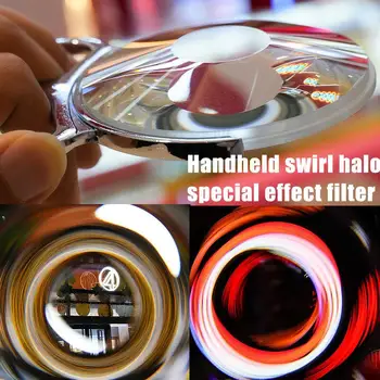 90-мм ручной фильтр с эффектом вихревого ореола, реквизит для боке на переднем плане, аксессуары для зеркальных микрообъективов
