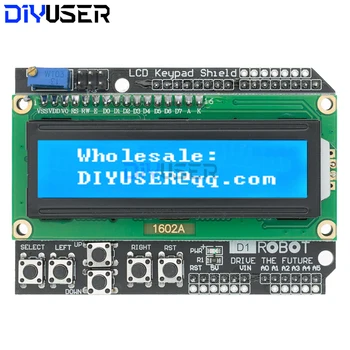 DIYUSER 1602 ЖК-экран для клавиатуры LCD1602 Дисплей модуля LCD 1602 синий экран для Arduino