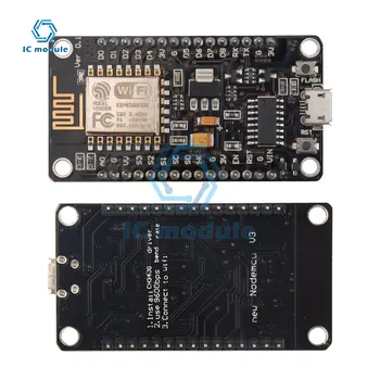 ESP-12E WIFI Development Board NodeMCU V3 ESP8266 Blackboard Квадратный Интерфейс Micro USB для Arduino RC Smart Car CH340G