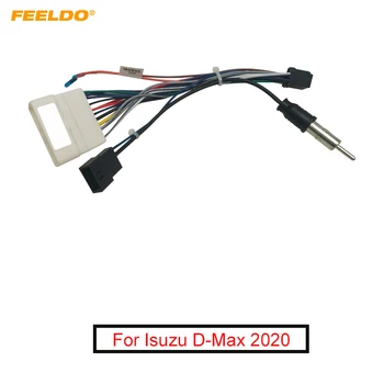 FEELDO 5шт Автомобильный 16-контактный аудио Жгут проводов для Isuzu D-Max Aftermarket Stereo Installation Wire Adapter