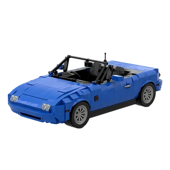 Gobricks MOC Speed Racing Blue 1989 Eunos-Родстеры MX-5 Автомобильные Строительные Блоки Le Mans Красно-Белый № 23 автомобиль Кирпичи Игрушка для детей