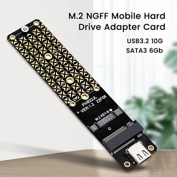 M.2 NVME USB 3.1 Адаптер M.2BKey Type-C Конвертер Жесткого диска 10 Гбит/с Твердотельный диск M.2 NGFF SATA для SSD 2230/2242/2260/2280