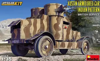 MINIART 39012 броневик Austin в масштабе 1/35 с индийским рисунком. Британский сервис.Комплект для интерьера Modle Kit