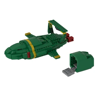 MOC Movie Thunderbirds 2 Кукольное Представление Специальное Спасательное Транспортное Средство Комплект Строительных Блоков Ракета Космический Корабль Дирижабль Кирпичи Игрушки Детский Подарок