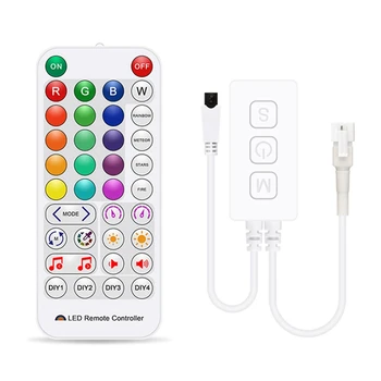 SP511E Wifi Музыкальный светодиодный контроллер для Ws2812b Ws2811 Адресуемая пиксельная RGB светодиодная лента Интеллектуальное голосовое управление