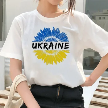 Ukraini Футболки с флагом Украины мужская аниме уличная одежда эстетический принт y2k футболки одежда для пары манга