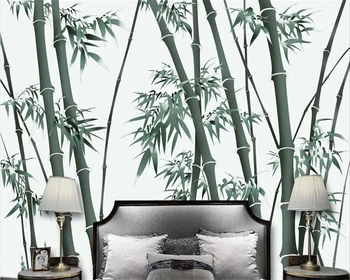 Бейбехан Пользовательские обои Новый китайский стиль ручная роспись бамбукового фона стены гостиная спальня ТВ фон 3d обои