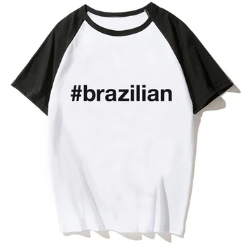 Бразильская футболка женская дизайнерская японская забавная футболка женская одежда harajuku
