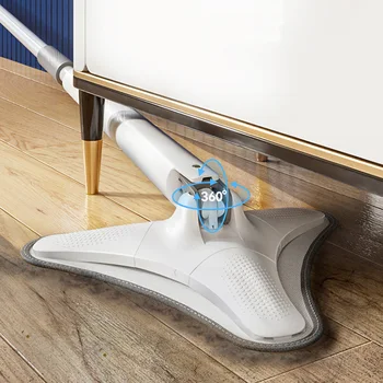 Бытовые Инструменты Для уборки с вращением на 360 градусов, Самозатягивающаяся Ручная Швабра X-образной формы для Плоского пола Magic X-type Mop